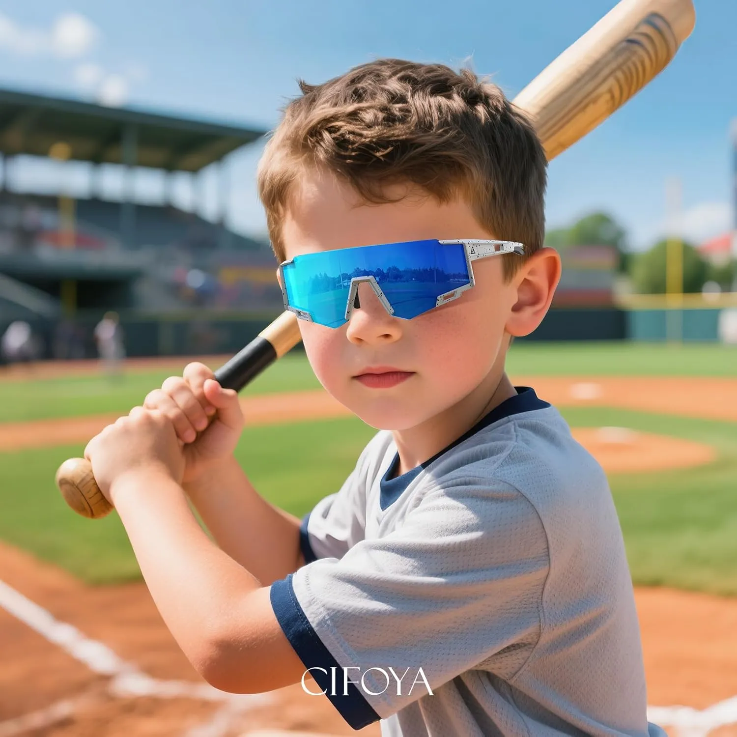 3 Pack Kids Polarized Sunglasses Youth Baseball Sunglasses for Boys Girls Age 6-14 Sports UV400 Protection SunGlasses