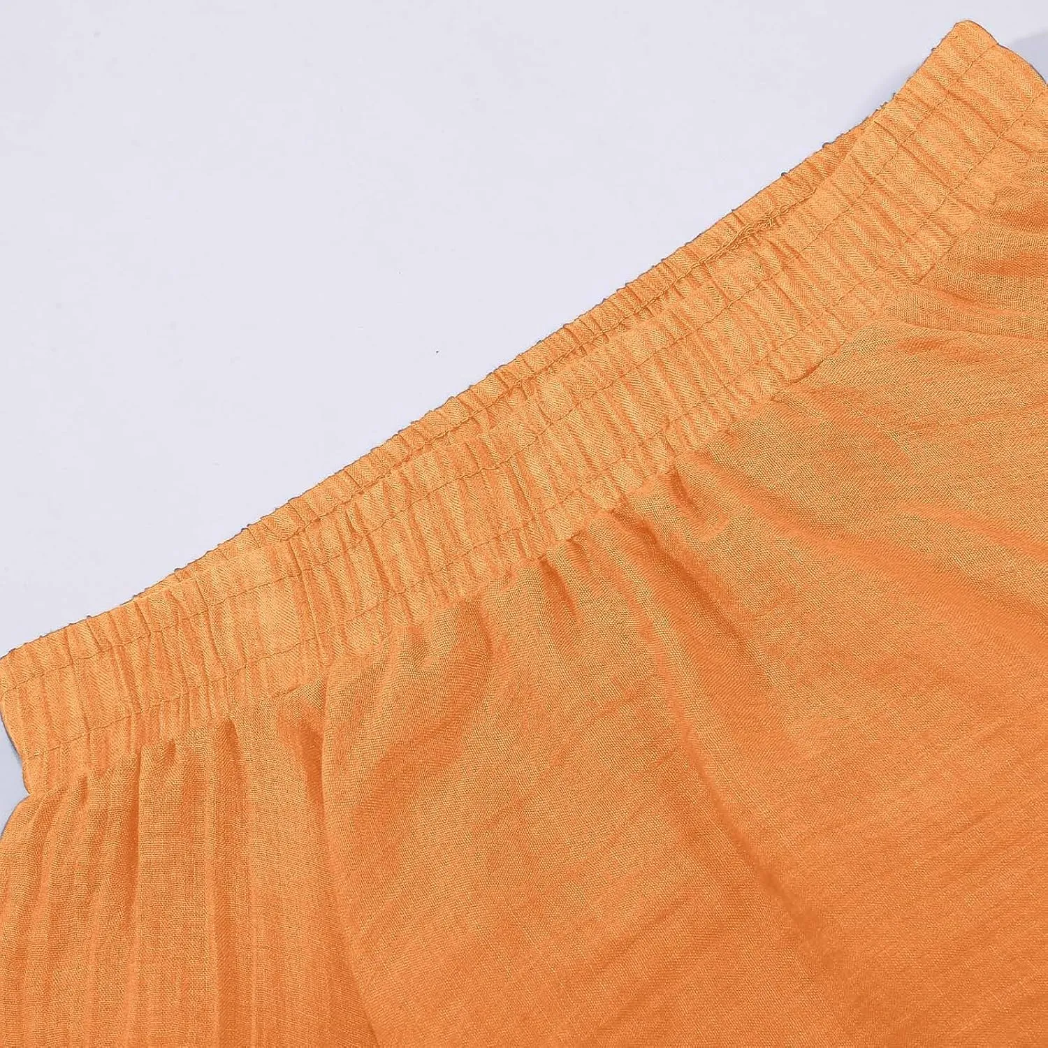 A Line Skirt for Women Trendy Flared High Elastic Waist Solid Loose Pleated Long Skirts for Summer Vacation Streetwear