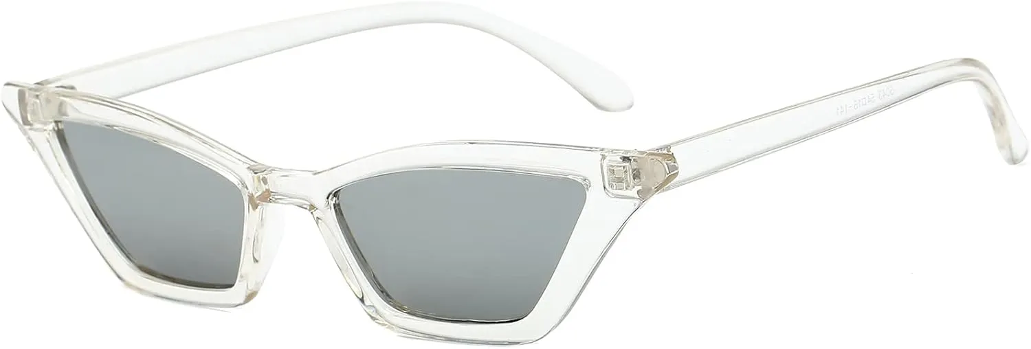 AIEYEZO Fashion Cat Eye Sunglasses for Women Small Frame Cateye Glasses Stylish Retro Cateye Shades