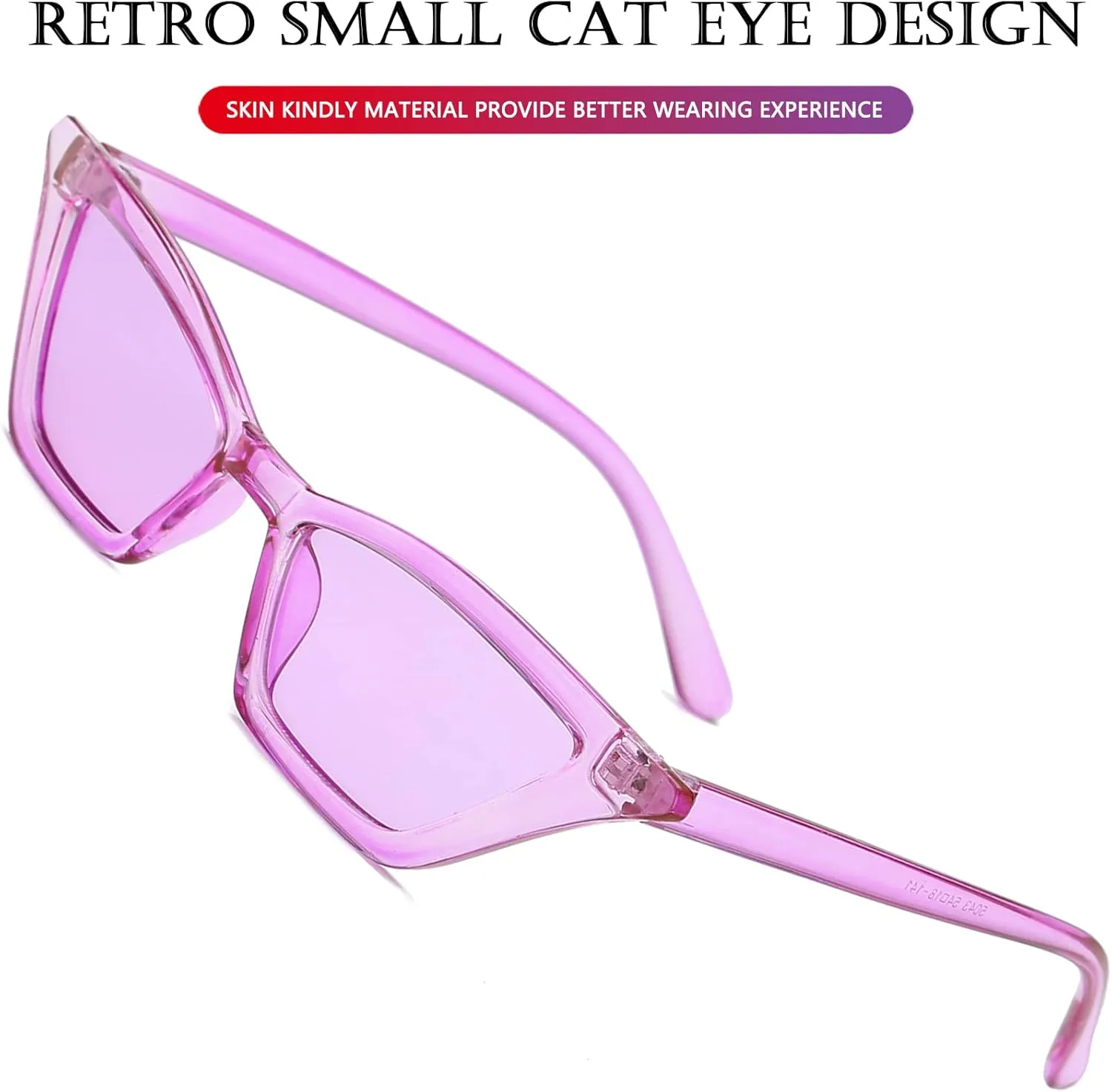 AIEYEZO Fashion Cat Eye Sunglasses for Women Small Frame Cateye Glasses Stylish Retro Cateye Shades