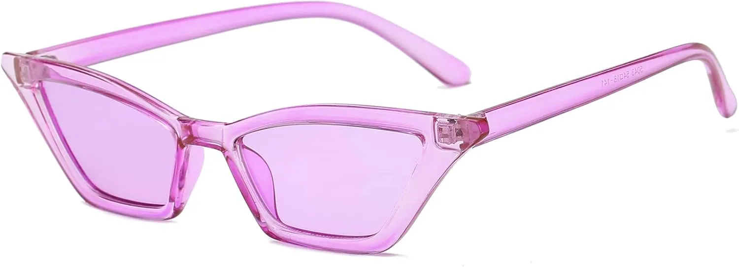 AIEYEZO Fashion Cat Eye Sunglasses for Women Small Frame Cateye Glasses Stylish Retro Cateye Shades