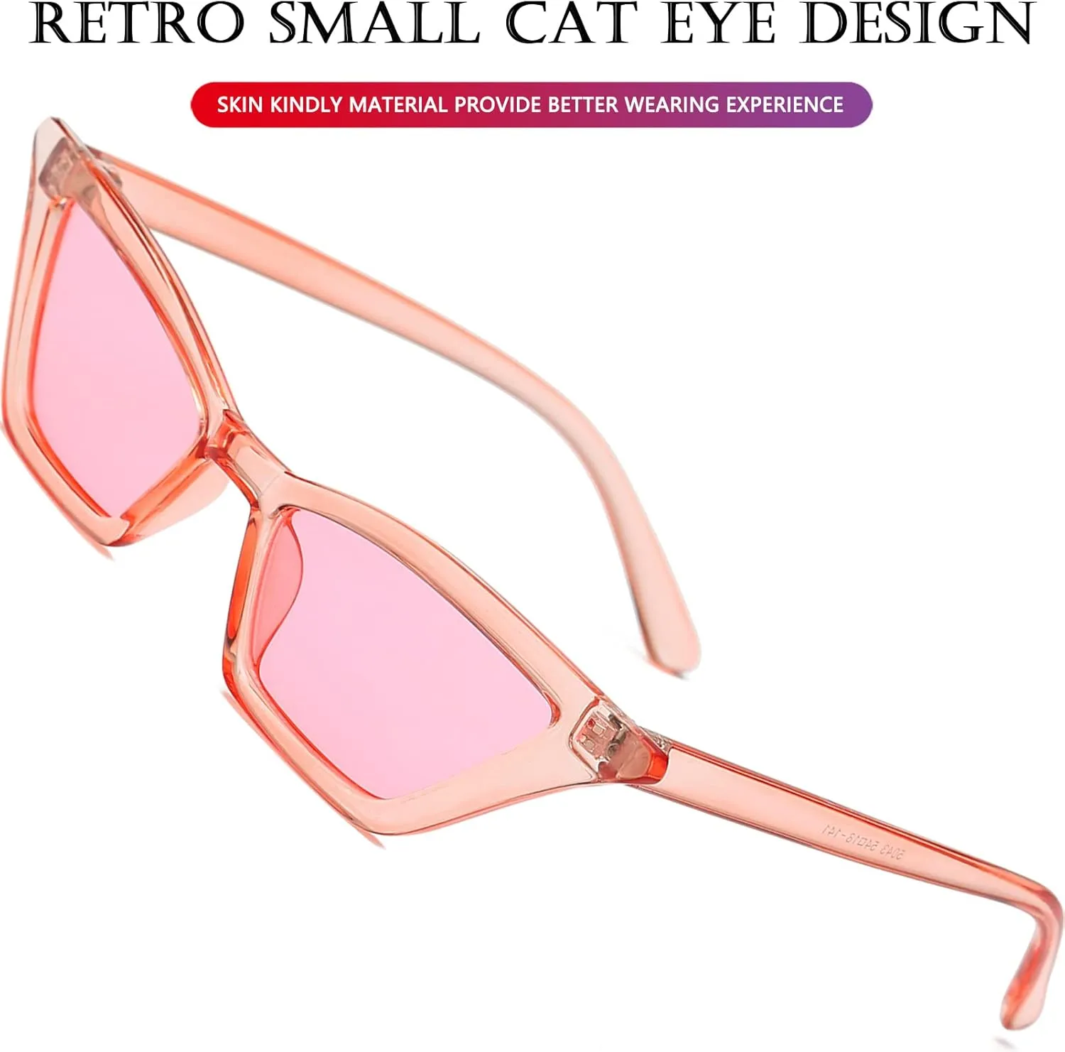 AIEYEZO Fashion Cat Eye Sunglasses for Women Small Frame Cateye Glasses Stylish Retro Cateye Shades