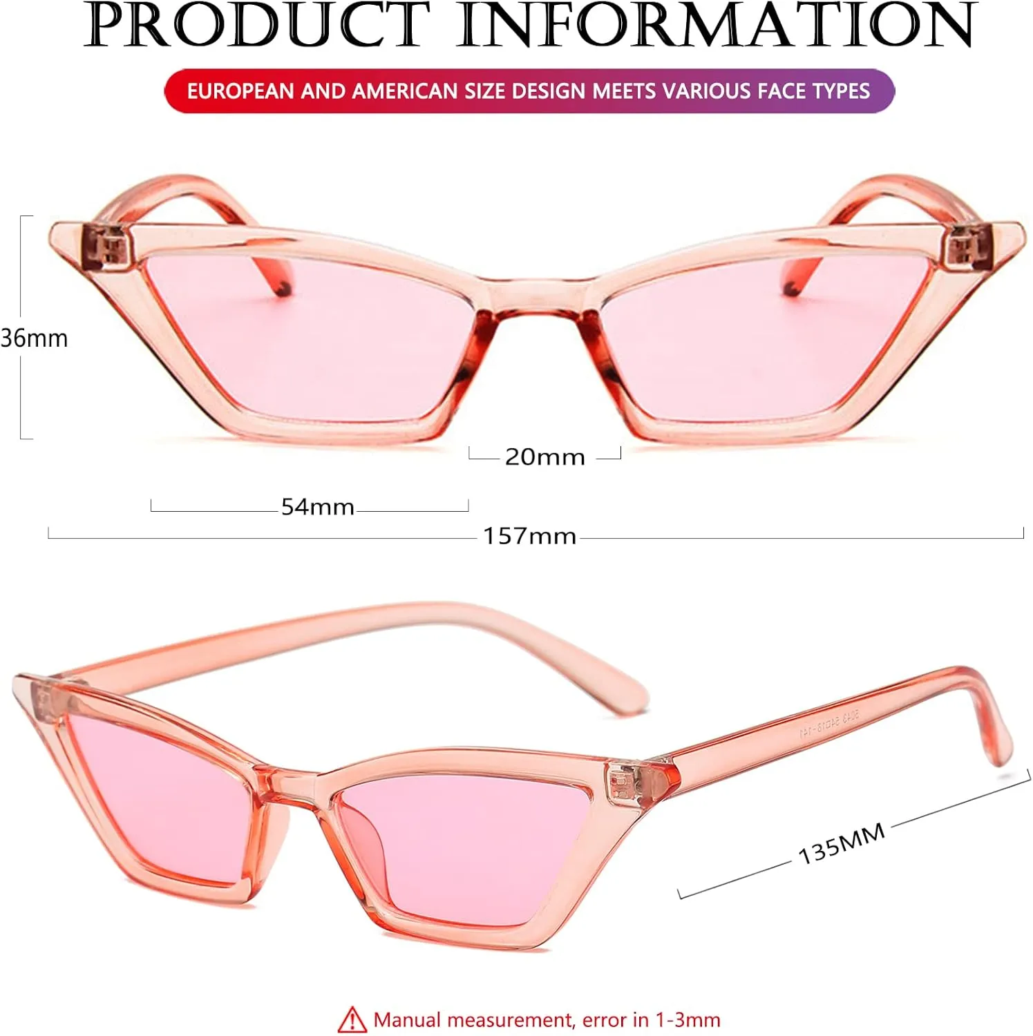 AIEYEZO Fashion Cat Eye Sunglasses for Women Small Frame Cateye Glasses Stylish Retro Cateye Shades