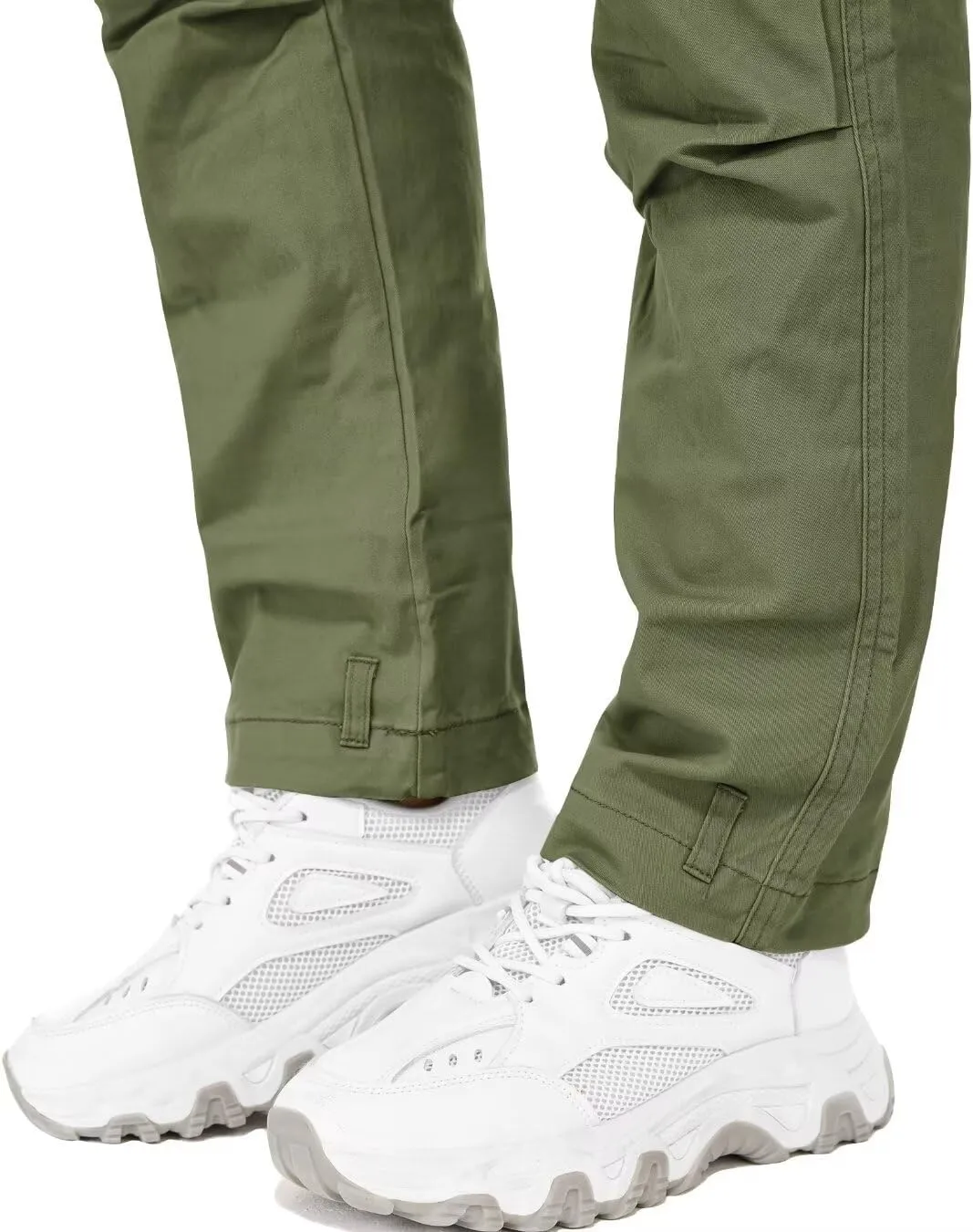 AKARMY Women's Relaxed Fit Cargo Pants Outdoor Sport Hiking Pants Casual Pants Parachute Pants with Zipper Pockets