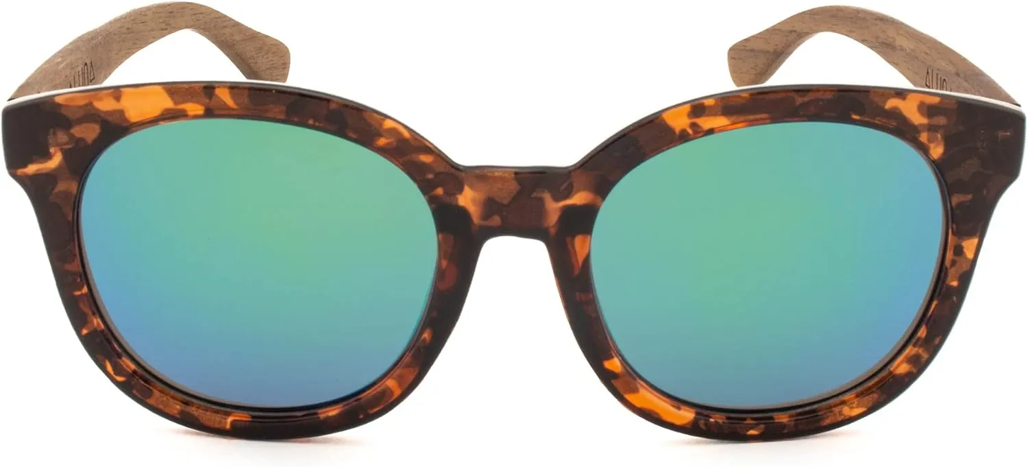 Aluna - Wooden Sunglasses with Polycarbonate Frames, Hd Polarized Sunglasses