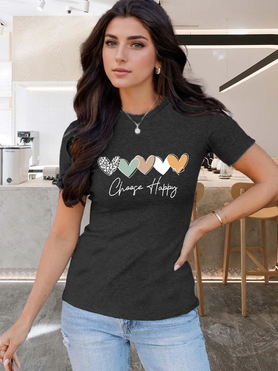 Be Kind T Shirts Women Graphic Blessed Teacher Shirt Short Sleeve Inspirational Heart Print Graphic Tees