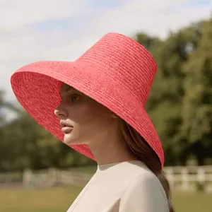 Beach Sun Hats for Women Wide Brim Sun Straw Hat for Women Breathable Foldable Packable Crochet Bucket Hat for Women