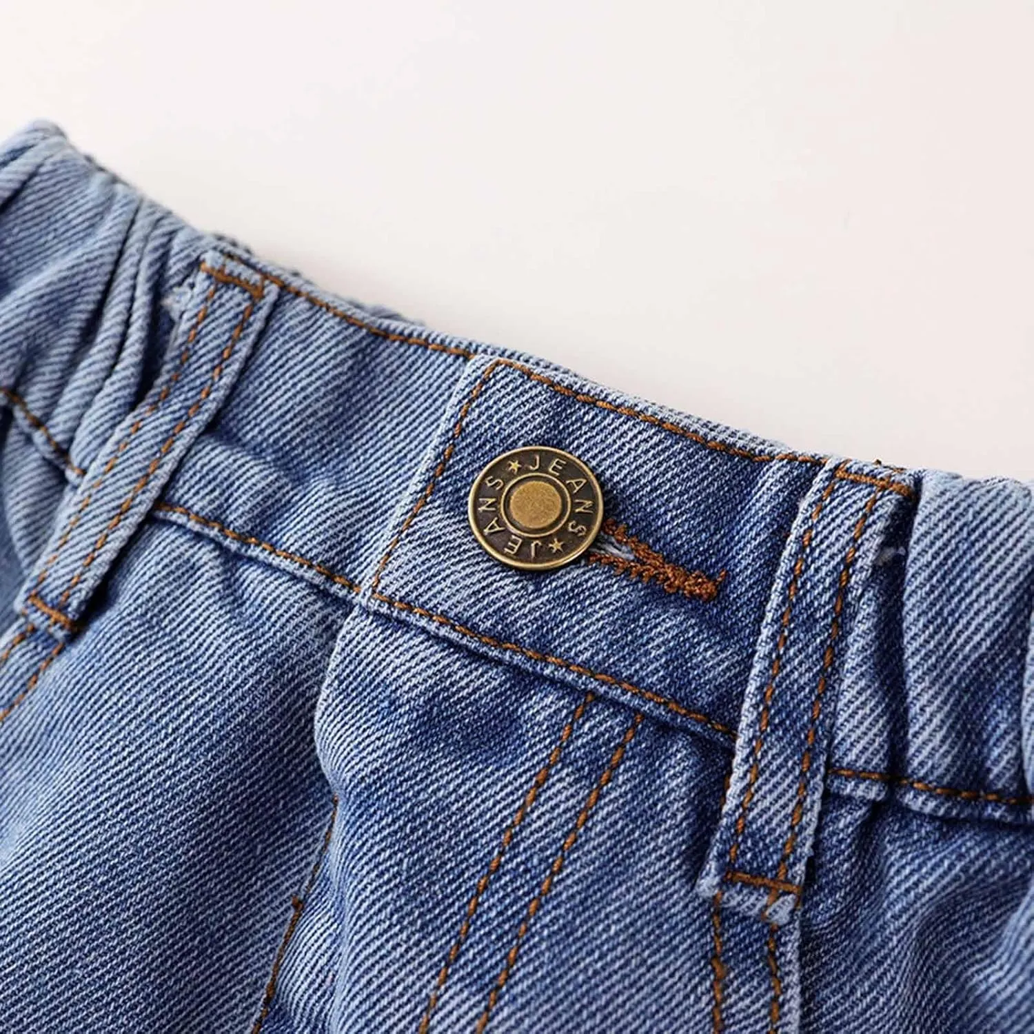 Beauty Girls Denim Skirts Place Baby Toddler Girls Denim Skirt Ripped Distressed Ra Trim Denim Skirt