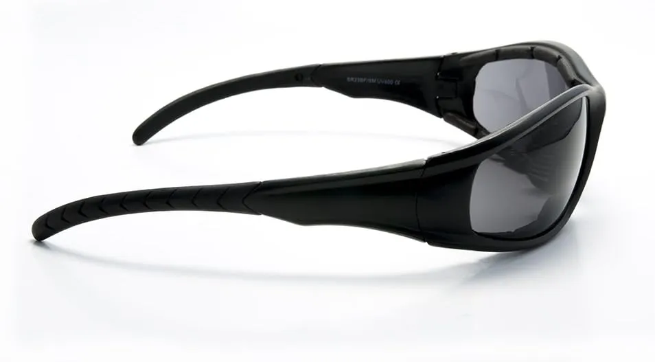 Bifocal Padded Sunglasses Motorcycle Riding Lens with Magnifier Inserts Power Magnifier Sun Glasses (Strength  1.50)
