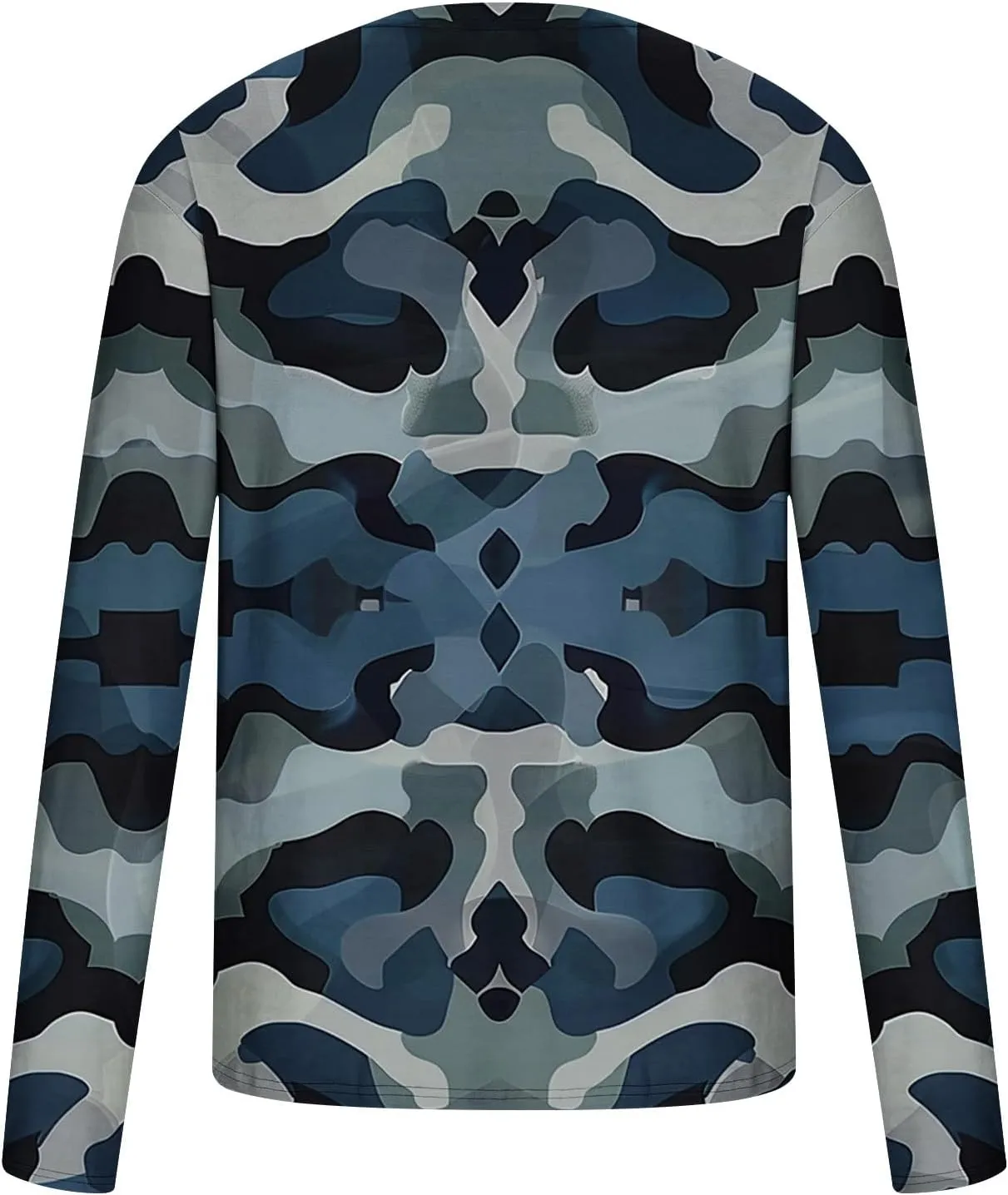 Big and Tall Shirts for Men Long Sleeve Camouflage Print Graphic Pullover Tops Camo Gym Workout Crewneck Sweatshirts