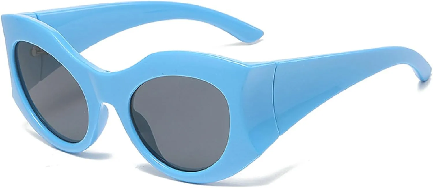 Big Frame Cat Eye Sunglasses Women Fashion Vintage Trendy Sun Glasses Oversized Luxury Elegant Oval Ladies Shades N45