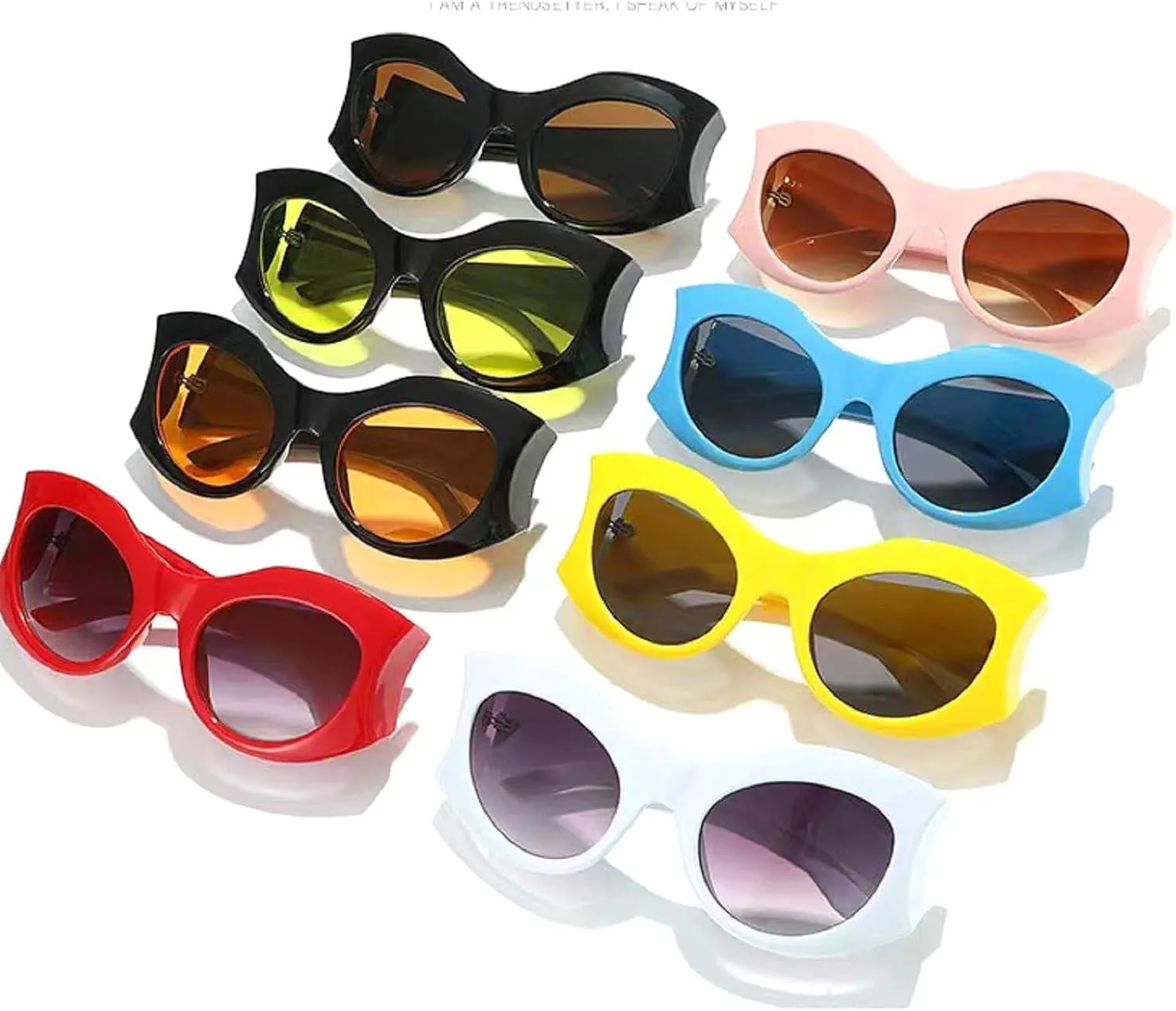 Big Frame Cat Eye Sunglasses Women Fashion Vintage Trendy Sun Glasses Oversized Luxury Elegant Oval Ladies Shades N45