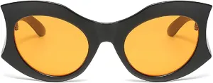 Big Frame Cat Eye Sunglasses Women Fashion Vintage Trendy Sun Glasses Oversized Luxury Elegant Oval Ladies Shades N45