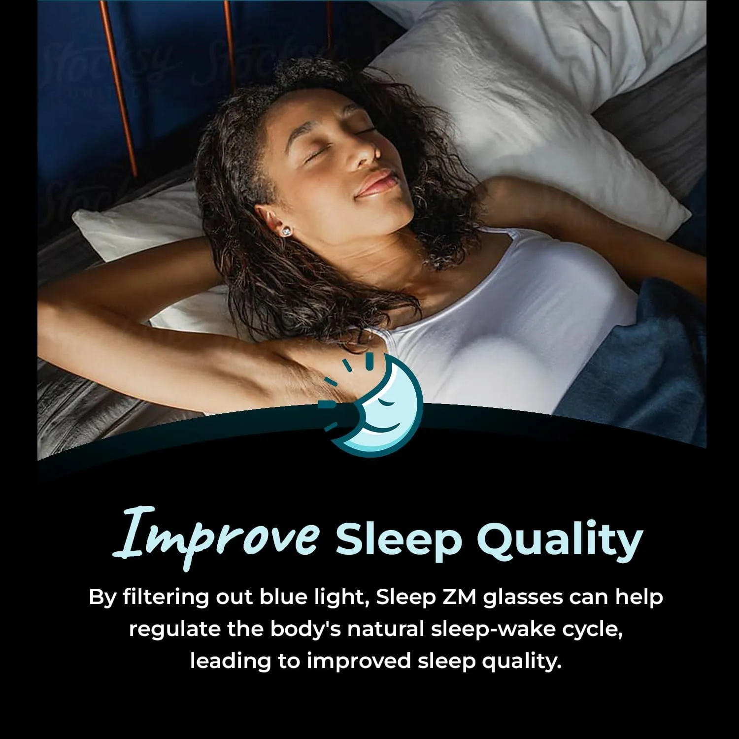 Blue Light Blocking Glasses for Computer, TV, Gaming Improve Sleep by Naturally Producing Melatonin for Women   Men - Daytime Clear Lens - Black Wayfarer Frame