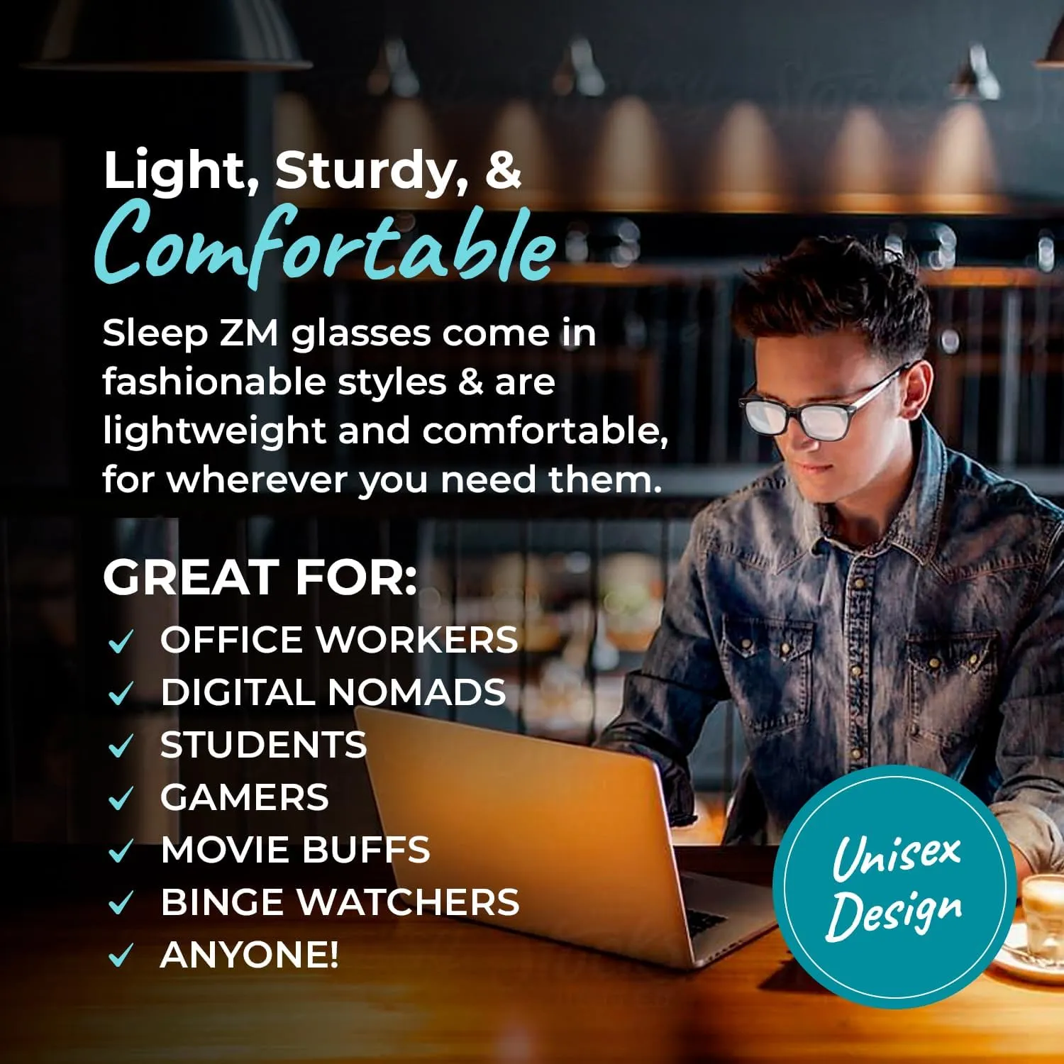 Blue Light Blocking Glasses for Computer, TV, Gaming Improve Sleep by Naturally Producing Melatonin for Women   Men - Daytime Clear Lens - Black Wayfarer Frame