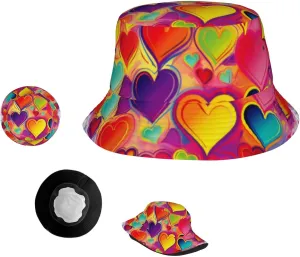 Bucket Hat Wide Brim Sun Hat Cow Print Fishing Hat Unisex Fishing Cap for Travel Beach
