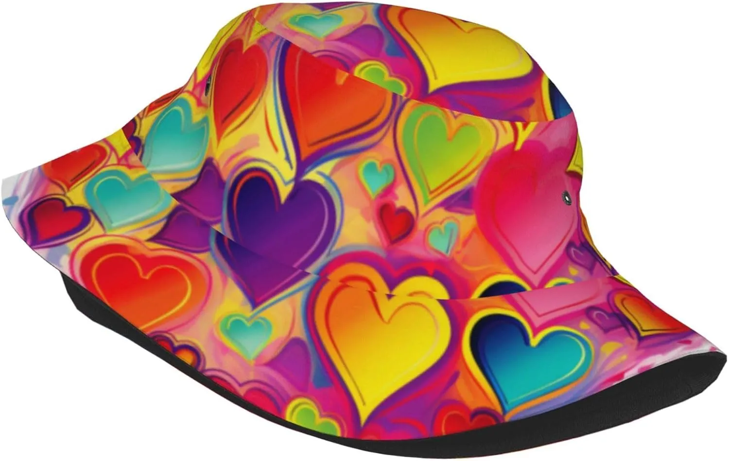 Bucket Hat Wide Brim Sun Hat Cow Print Fishing Hat Unisex Fishing Cap for Travel Beach