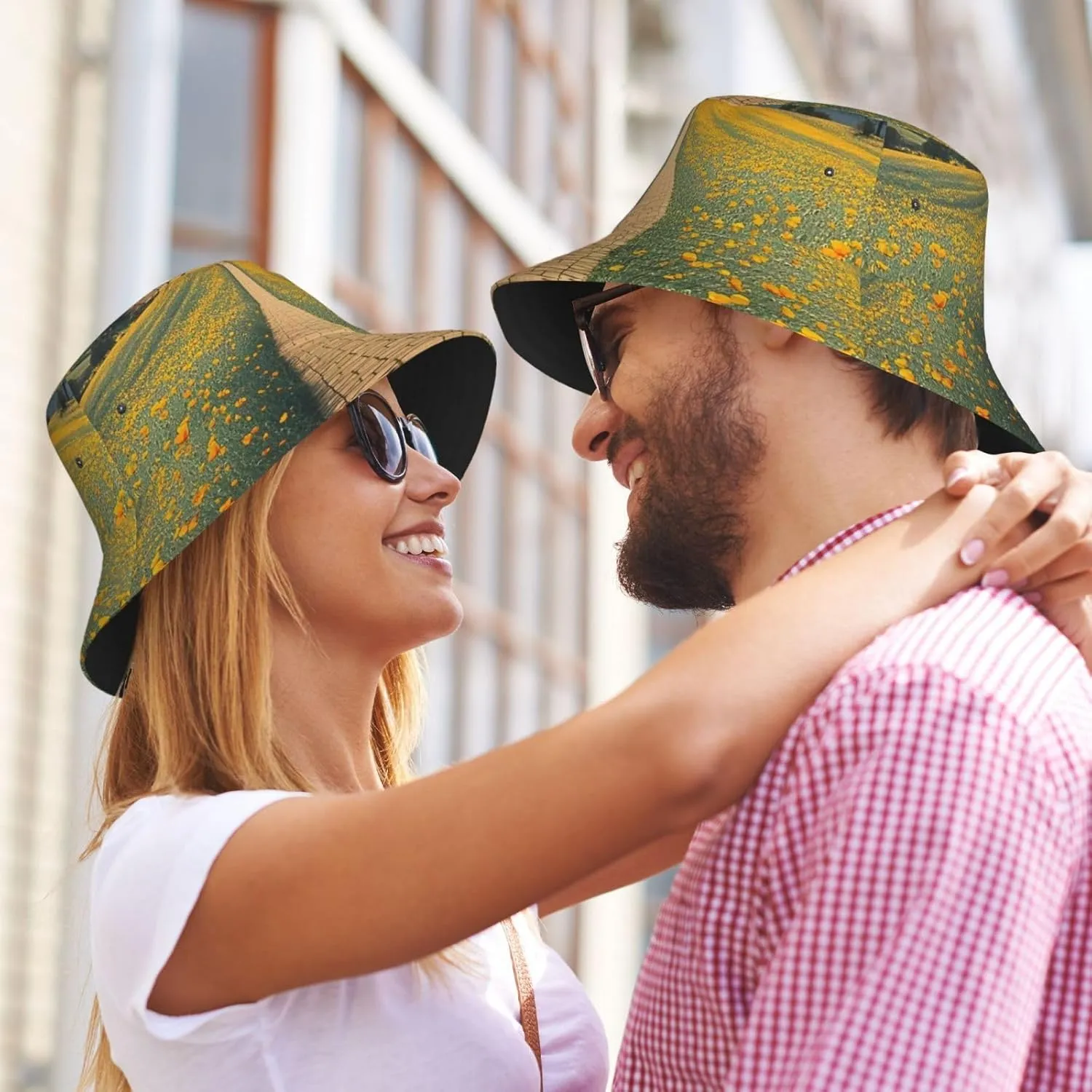 Bucket Hat Wide Brim Sun Hat Smiling Fishing Hat Unisex Fishing Cap for Travel Beach