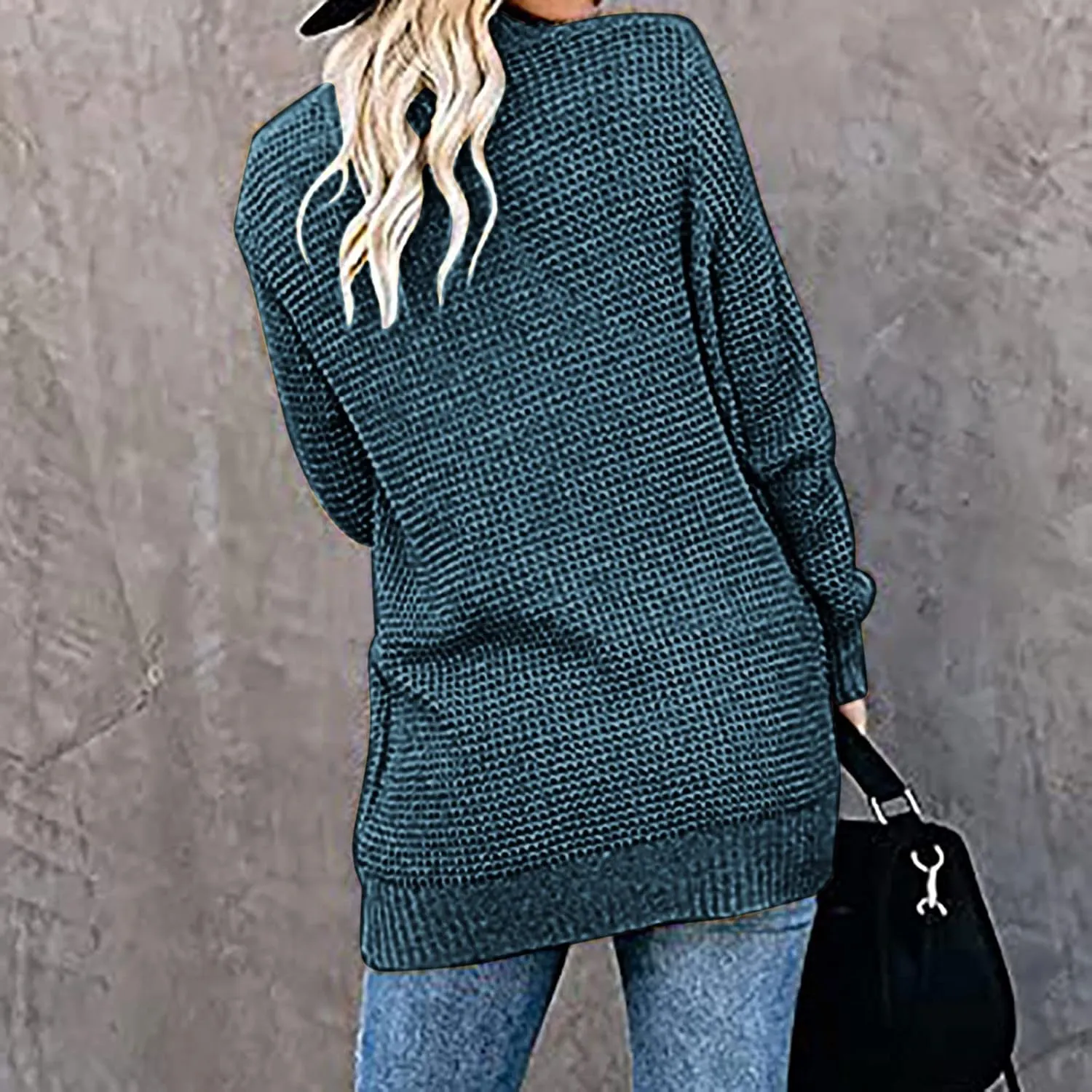 Cardigan Sweaters for Women Lightweight Long Sleeve Open Front Coat Casual Loose Knit Outwear with Pockets