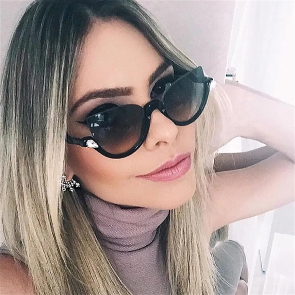 Cat eye sunglasses Female Vintage women sun glasses Cat eye Gradient Eyewear UV400