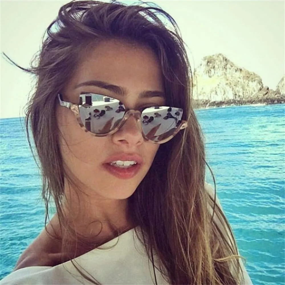 Cat eye sunglasses Female Vintage women sun glasses Cat eye Gradient Eyewear UV400