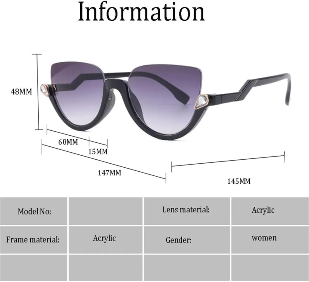 Cat eye sunglasses Female Vintage women sun glasses Cat eye Gradient Eyewear UV400