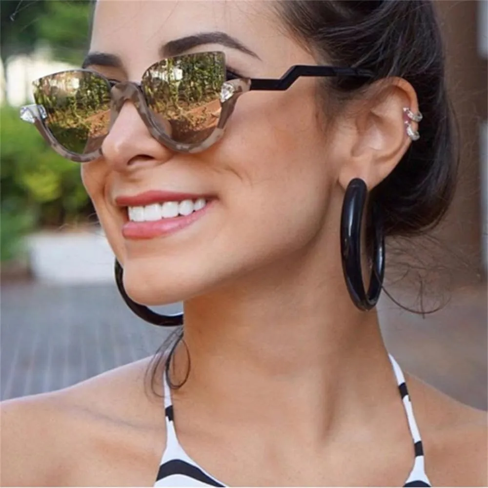 Cat eye sunglasses Female Vintage women sun glasses Cat eye Gradient Eyewear UV400