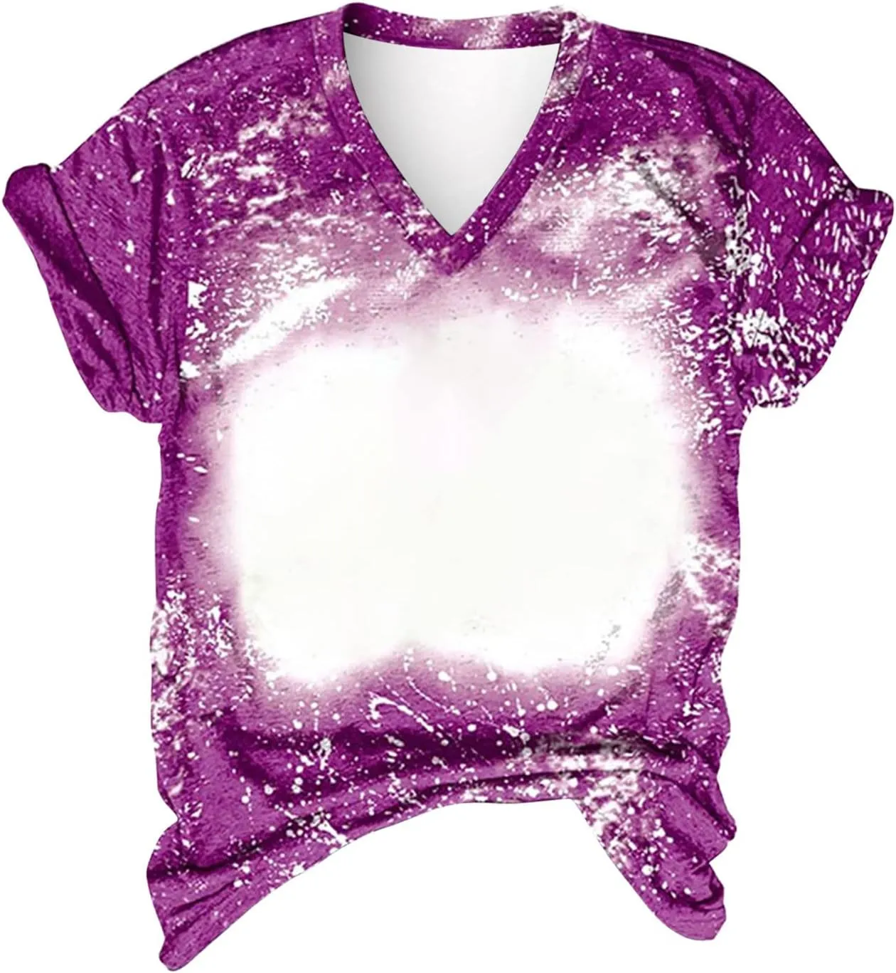 Ceboyel Womens Bleached Sublimation Blank Shirts Short Sleeve Graphic Tees Tops Casual Blouses Funny Summer Outfits Clothes