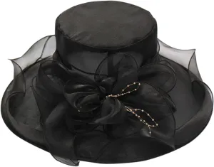 Church Hats for Women 2025, Womens Kentucky Church Derby Hat Wide Brim Tea Party Fascinators Wedding Elegant Cap