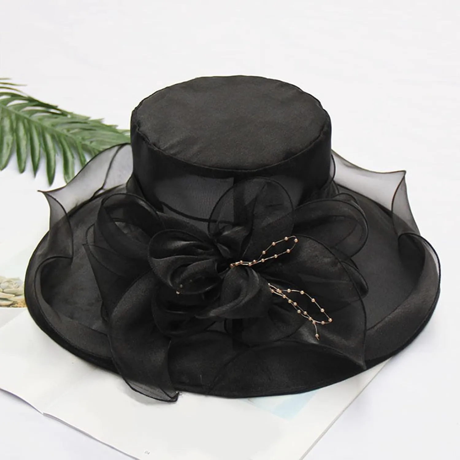 Church Hats for Women 2025, Womens Kentucky Church Derby Hat Wide Brim Tea Party Fascinators Wedding Elegant Cap