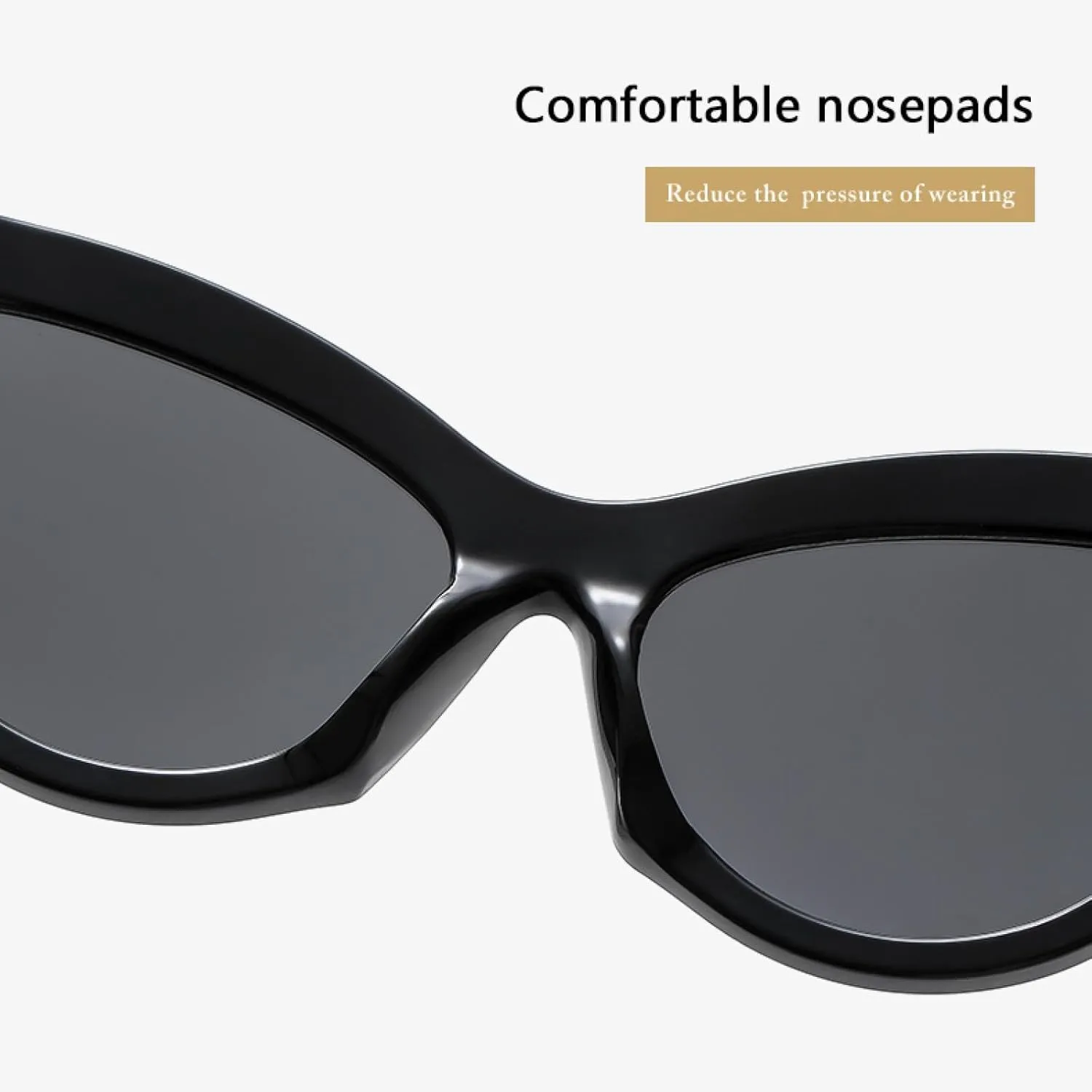 Classic Fashion Cat Eye Sunglasses Women Vintage Sun Glasses Shades Female Thick Frame Uv400 Eyewear