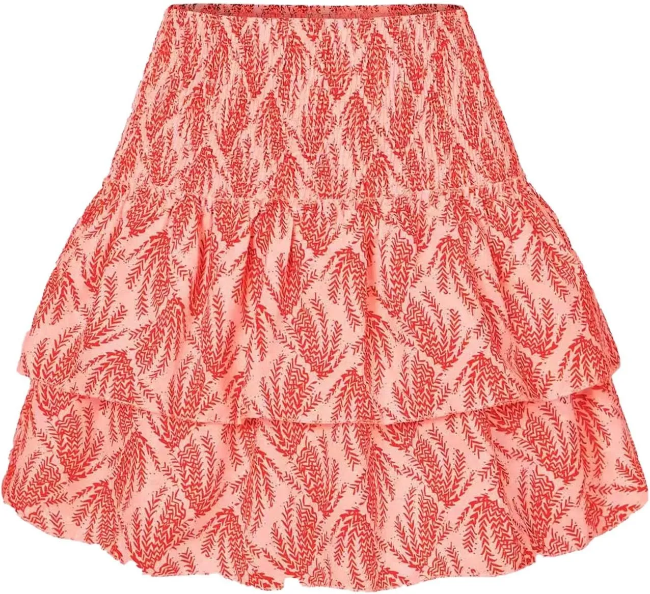 CRNTCEM Women High Waist Ruffle Mini Skirt Floral Print Pleated A-line Short Skirt Stretchy Summer Tennis Beach Mini Skirts