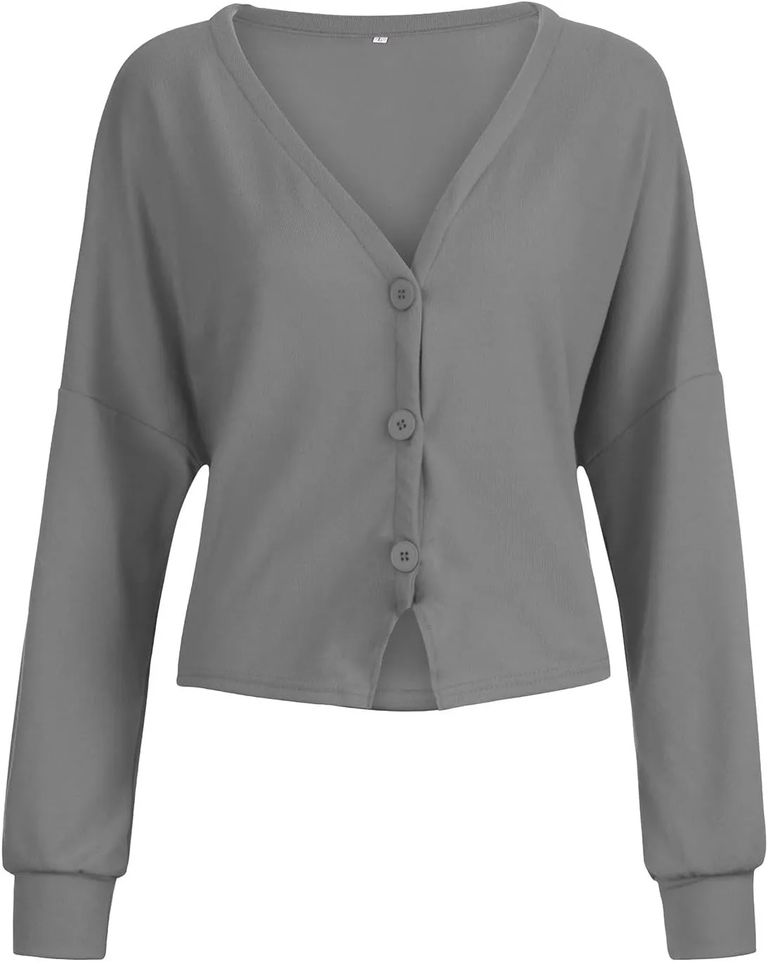Cropped Cardigan for Women Button Down Open Front Fuzzy Fleece Solid Color Cardigans Casual Teddy Coat Trendy Fall Sweaters