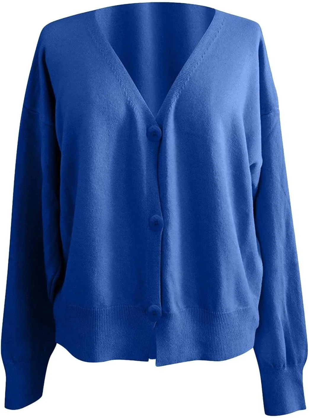 Cropped Cardigan for Women Button Down Open Front Fuzzy Fleece Solid Color Cardigans Casual Teddy Coat Trendy Fall Sweaters