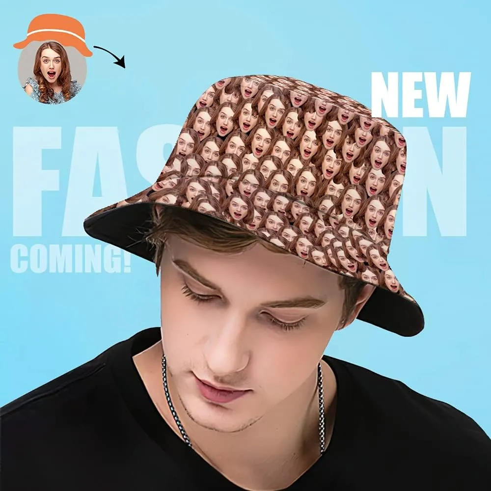 Custom Bucket Hat for Women Men Design Your Photo Personalized Summer Sun Hat Baseball Cap Unisex Summer Beach Cap Travel