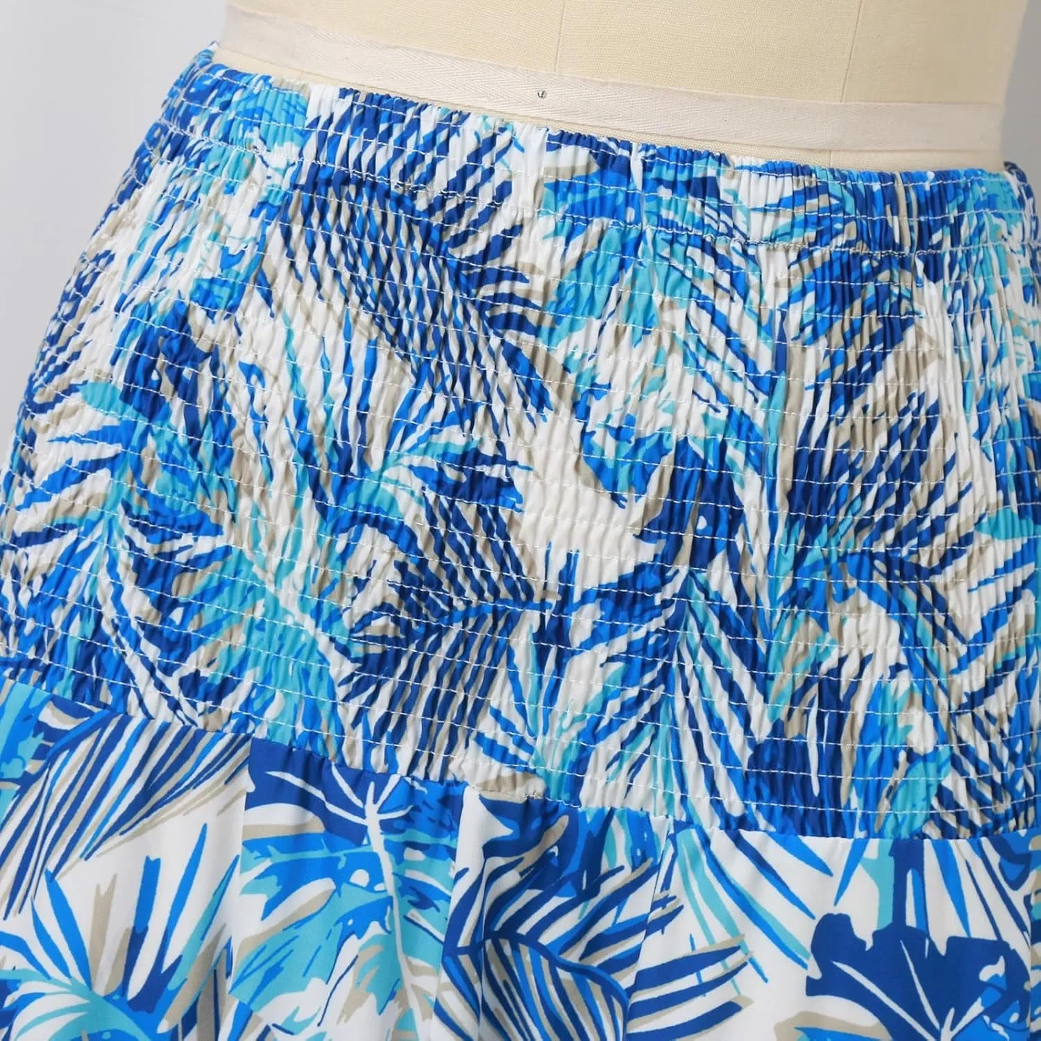 Cute Skirts for Women Trendy High Elastic Waist Paisley Print Loose Pleated Long Flowy Maxi Skirts Ladies Boha Dress