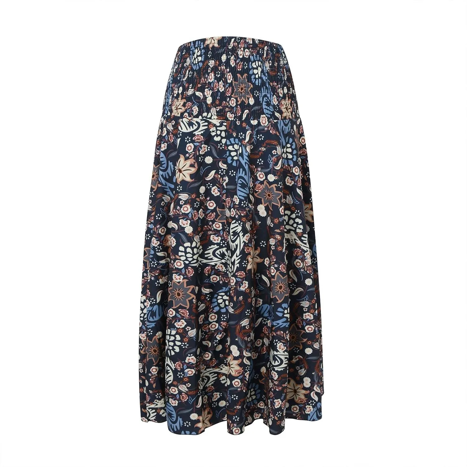 Cute Skirts for Women Trendy High Elastic Waist Paisley Print Loose Pleated Long Flowy Maxi Skirts Ladies Boha Dress
