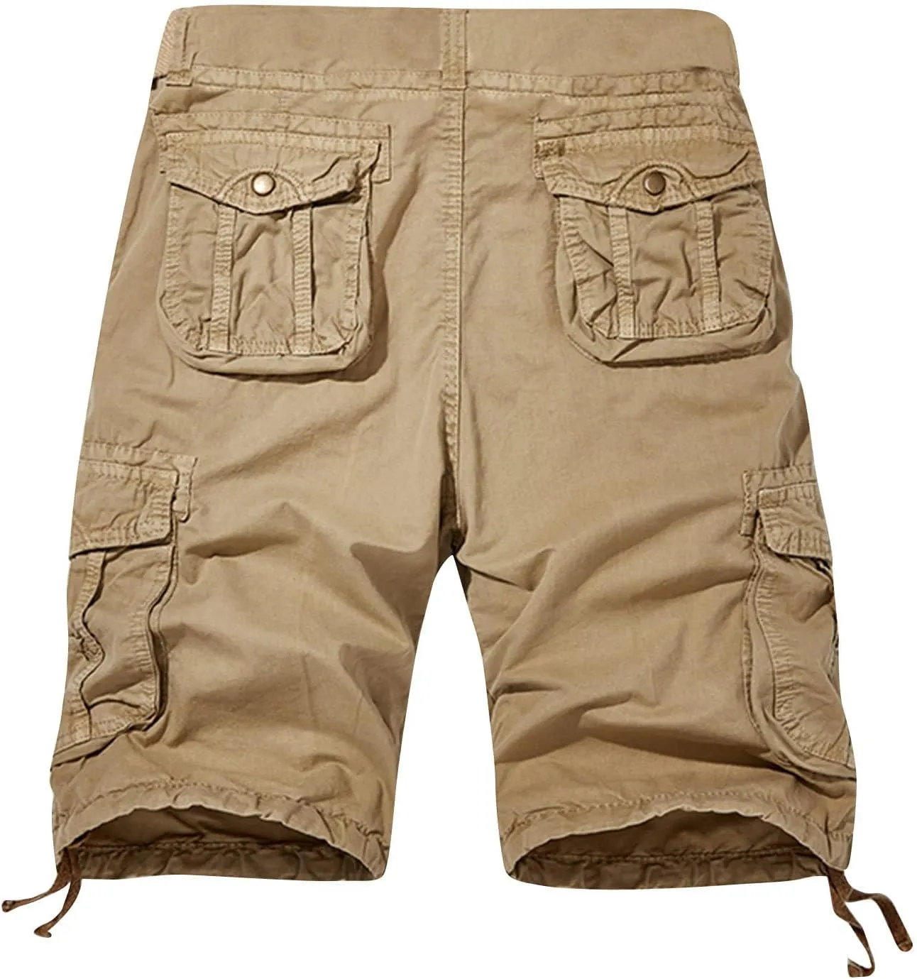Dademeo Men's Cargo Shorts Running Shorts Multiple Utility Pockets Elastic Waist Cotton Hiking Shorts Outdoor Ripstop Shorts