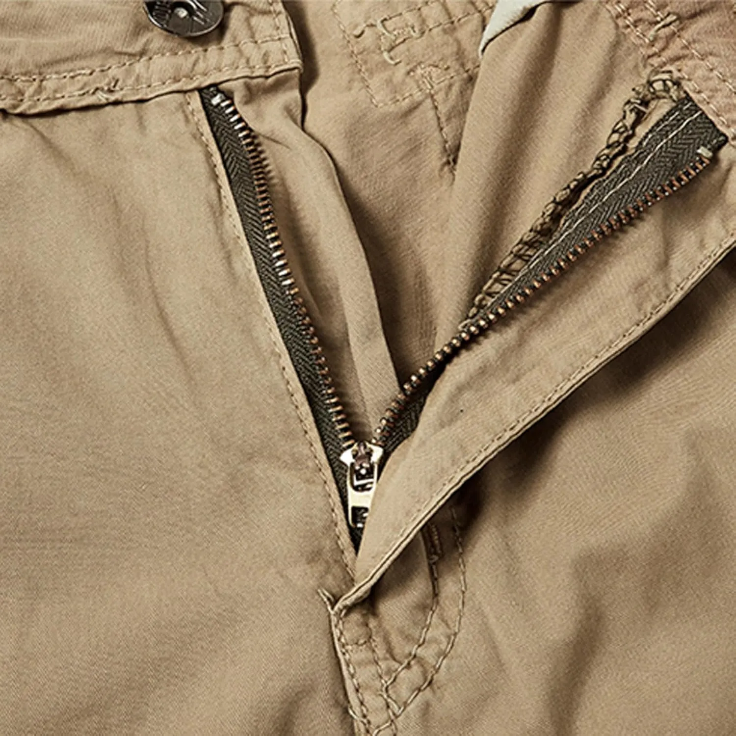 Dademeo Men's Cargo Shorts Running Shorts Multiple Utility Pockets Elastic Waist Cotton Hiking Shorts Outdoor Ripstop Shorts