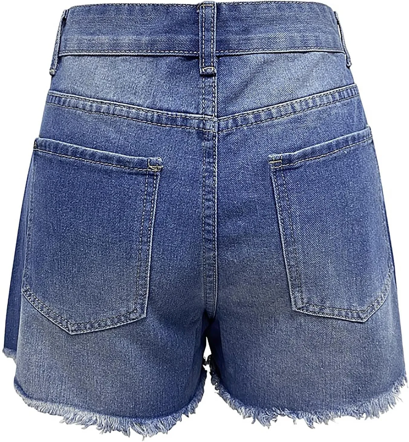 Denim Shorts for Thick Thighs Womens Jeans Casual Summer High Waisted Stretchy Denim Hot Ripped Shorts