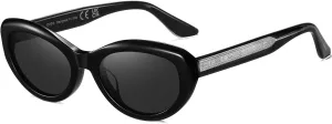 DUCO Vintage Cat Eye Sunglasses for Women Retro Oval Polarized Sun Glasses Fashion narrow 90s UV Protection Shades DC2362