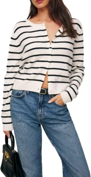 Fall 2024 Trendy Knitwear Women Knitted Sweater Lightweight Cardigans Button Down Cropped Cardigans Y2k Outerwear