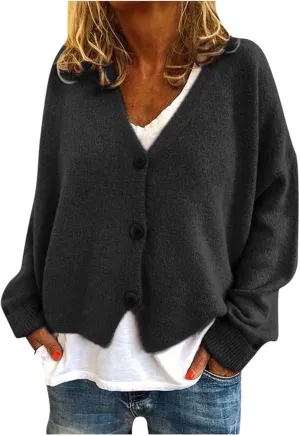 Fall Sweaters for Women 2025 Fashion Trendy Long Sleeve Casual Cardigans Loose Lightweight Open Front Outerwear