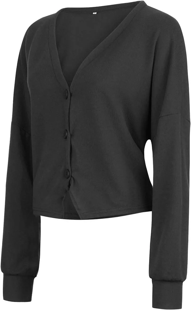 Fall Sweaters for Women 2025 Fashion Trendy Long Sleeve Casual Cardigans Loose Lightweight Open Front Outerwear