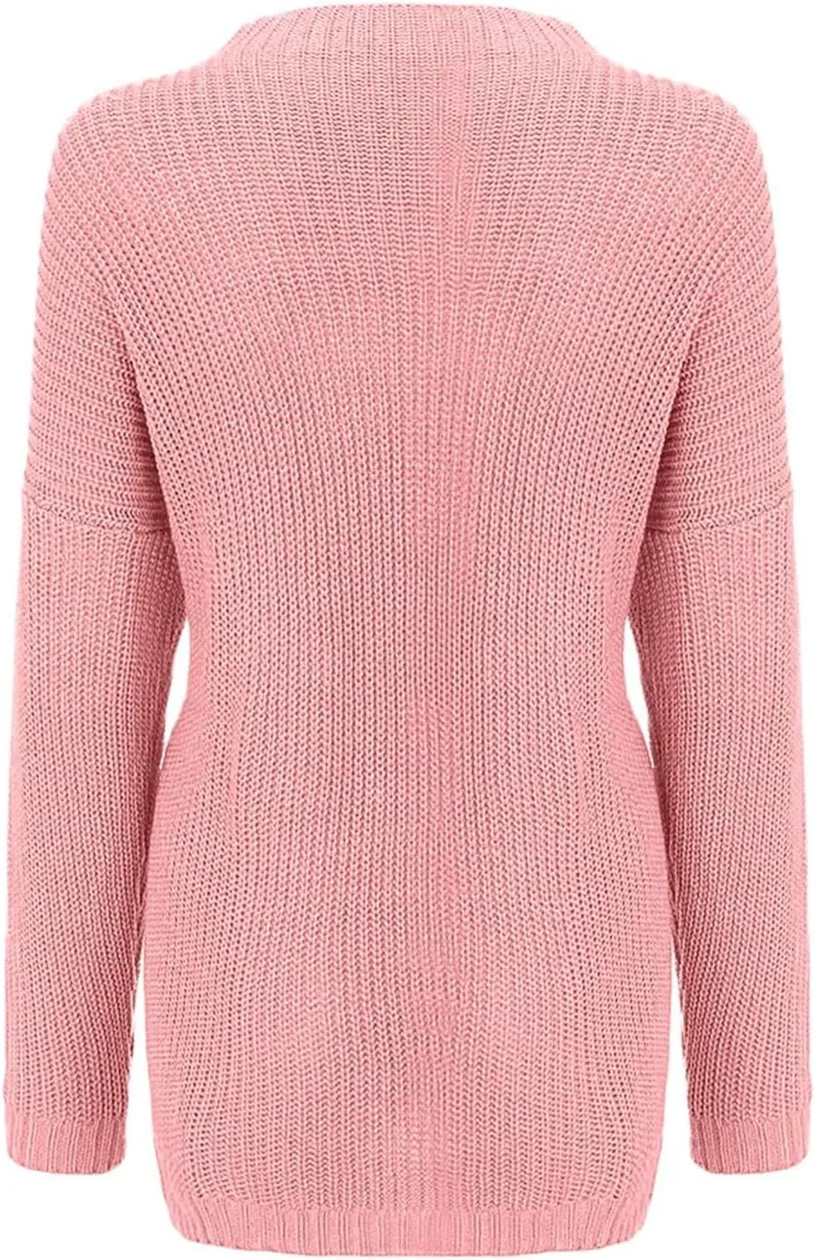 Fall Sweaters for Women Cable Knit Solid Color Crew Neck Long Sleeve Casual Soft Loose Fit Sweaters Tops