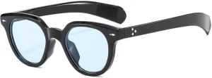 Fashion Oval Women Sunglasses Retro Rivets Men Trending Gradient Uv400