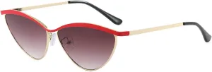 Fashion Oversized Vintage Cat Eye Sunglasses for Women Trending Summer Driving Gradient Eyewear Shades UV400