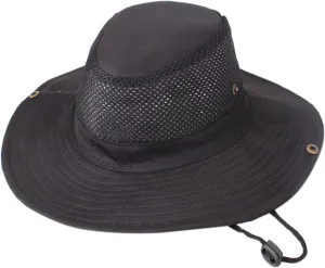 Fishing Hat UPF 50  Wide Brim Sun Hat for Men, Adjustable Bucket Caps with UV Protection for Hiking Safaring