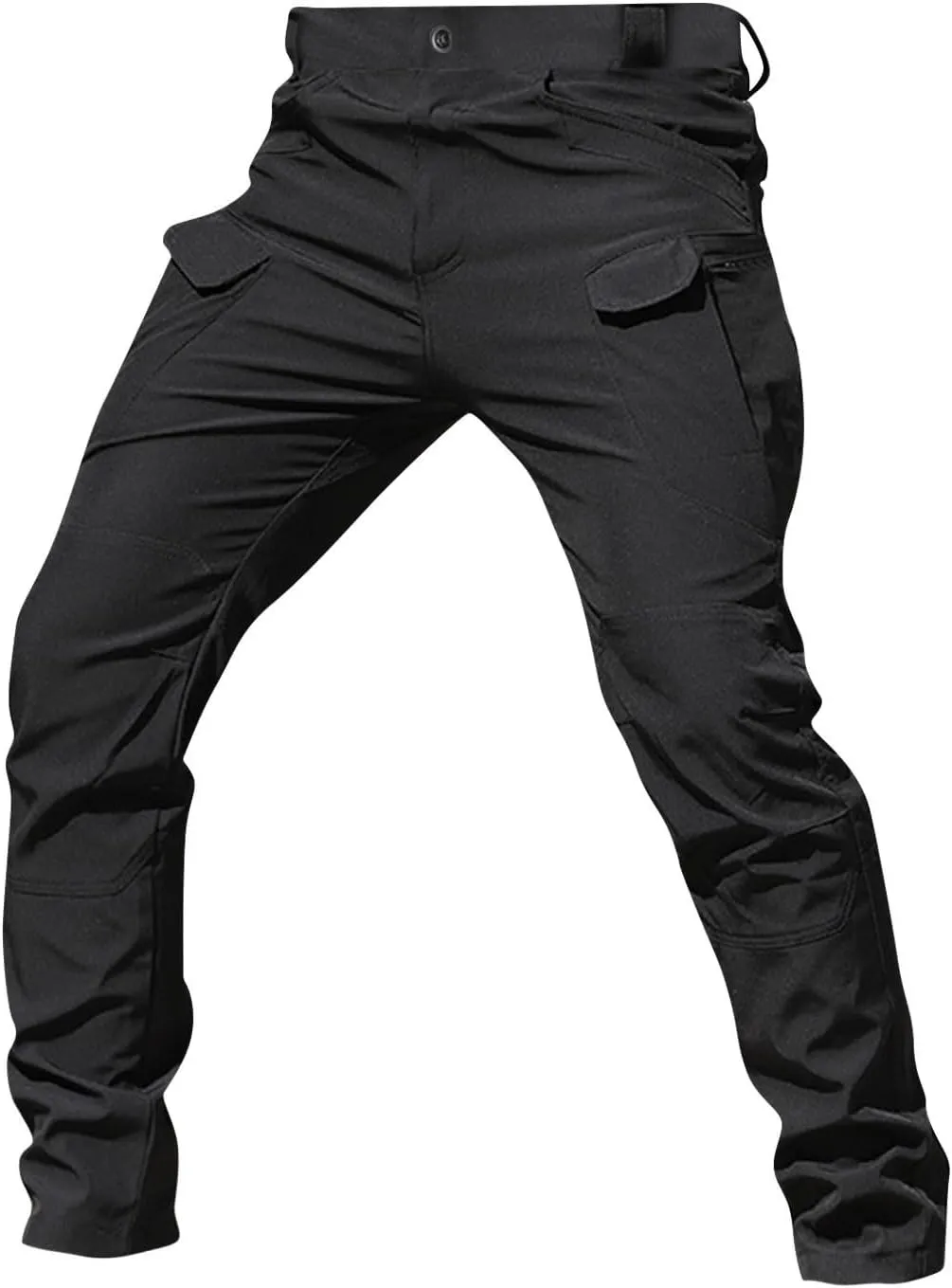Flexcamo -Tactical Waterproof Pants Casual Cargo Pants Relaxed Fit Work Camo Tactical Pant for Men Multi Pockets