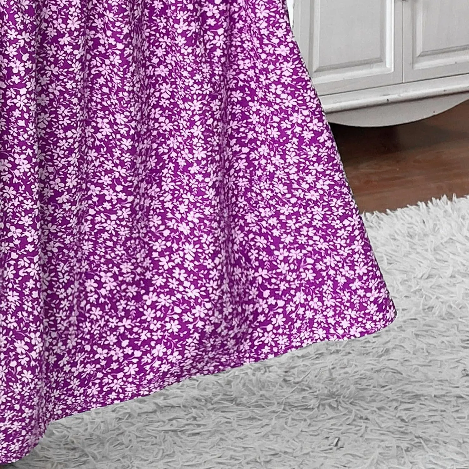 Floral Maxi Skirts for Women Trendy Summer High Waisted Long Skirts Elastic Waist Boho Beach A Line Skirt Cover Up